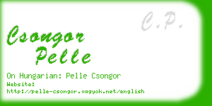 csongor pelle business card